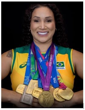 Tandara Caixeta, brazilska odbojkašica i olimpijska pobjednica